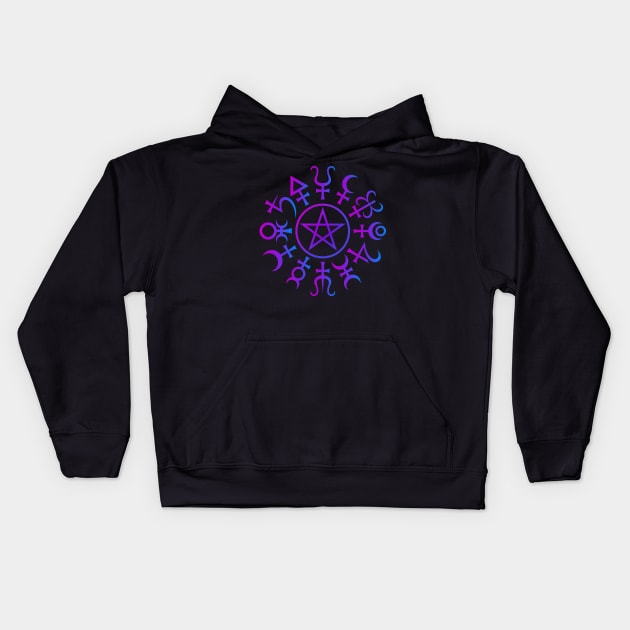 Alchemy Pentacle Kids Hoodie by RavenWake